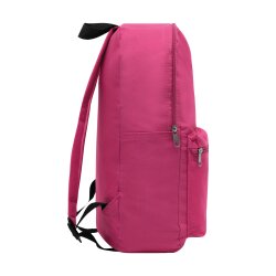 Kleiner Rucksack 30x10x39 cm Kleinerrucksack 2 Fächer verwendbar Damen - Herren Pink