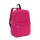 Kleiner Rucksack 30x10x39 cm Kleinerrucksack 2 Fächer verwendbar Damen - Herren Pink