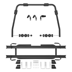 Deichsel Fahrradträger schwarz bis 40kg – Fahrradheckträger Wohnwagen 5,1kg Wohnwagendeichsel 2 Fahrräder 126x70x32cm