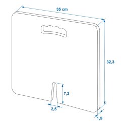 Heckstoßstangenschutz aus EVA 35x32,3x1,5cm zum An-/Ab Kuppeln Knieschutz Kniekissen für die Arbeit oder Heck des Autos