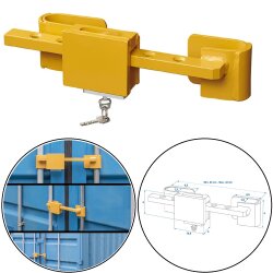 Container-Schloss 23-42cm für Diebstahlschutz an LKW...