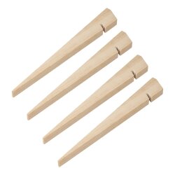 4x Zelthering 30 cm aus Holz – Leichte Holzheringe,...