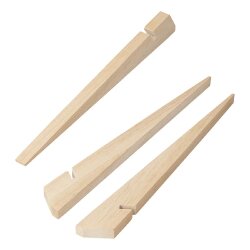 4x Zelthering 30 cm aus Holz – Leichte Holzheringe, Sandheringe und Schnurhaken – Sand Heringe für Camping und Outdoor