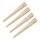 4x Zelthering 30 cm aus Holz – Leichte Holzheringe, Sandheringe und Schnurhaken – Sand Heringe für Camping und Outdoor