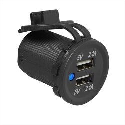 Auto KFZ Kabel Einbau Steckdose für USB 5V 1A Universal Ladegerät  Navigation 