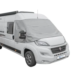 1 x Frontscheibenabdeckung für Wohnmobil Abdeckung kompatibel mit Fiat Ducato X290 ab 2014 Scheibenabdeckung für Isolierung und Sichtschutz, Farbe Weiß oder Grau