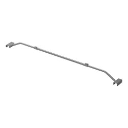 2x Flachplanenbügel für Anhänger 100-155 cm – Planenbügel Metall zur Befestigung von Flachplanen Klammer Dicke bis 3,6cm