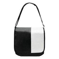 Umhängetasche schwarz ca. 34,5 x 31,5 x 13,5cm abwaschbar Planentasche 14L Tasche