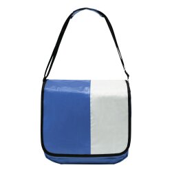 Umhängetasche blau ca. 34,5 x 31,5 x 13,5cm abwaschbar Planentasche 14L Tasche