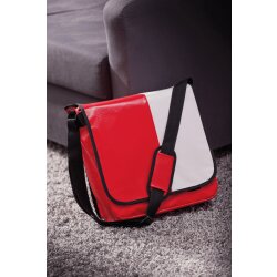 Umhängetasche rot ca. 34,5 x 31,5 x 13,5 cm abwaschbar Planentasche 14L Tasche