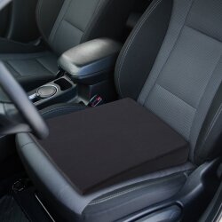 Keilkissen für den Stuhl oder Auto Premium Sitzkeil Kissen 37x37 schwarz