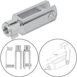 Gabelkopf 85x23mm für Sicherungsseil mit M12 Gewinde...