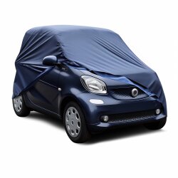 Autoabdeckung Winter für Kleinwagen und kompatibel für Smart ForTwo – Abdeckplane 277x162x136cm Frostschutz- und Windschutzscheibenabdeckung mit Aufbewahrungstaschefür Smart ForTwo