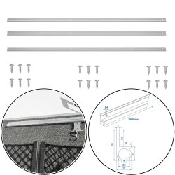 3x Kederschiene Wohnwagen 100 cm – Aluminium...