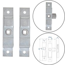 2x Zungenschloss klein 100x19mm Stahl –...