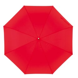 Stockschirm Automatik Groß 120cm Damen Herren Fiberglas XXL Regenschirm Rot