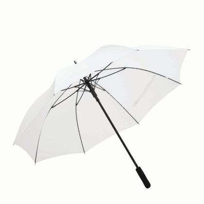 Stockschirm Automatik Groß 120cm Damen Herren Fiberglas XXL Regenschirm Weiß