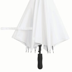 Stockschirm Automatik Groß 120cm Damen Herren Fiberglas XXL Regenschirm Weiß