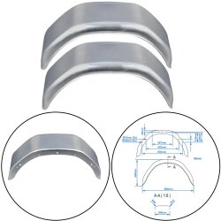 2 x Schutzbleche Anhänger 1920Gr Metall Schutz für Radkästen 13 Zoll Radabdeckung Kotflügeln Schutzblech Kotflügel