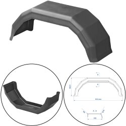 1 x Kotflügel für Anhänger 8 Zoll –...