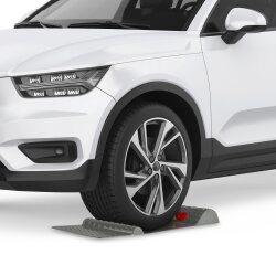 2x Garagen Einparkhilfe – Radstopper für die Garage, Bremsschwelle mit Klebestreifen oder Bohren, seitliche Einfahrhilfe 52 x 25 cm, Parkmatte für sicheres Einparken