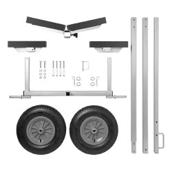 Trailer Bootswagen 245-304cm Kajakwagen Kanuwagen Schlauchboot Wagen Handtrailer