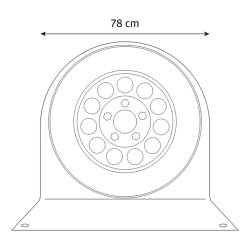 4 x Radkastenabdeckung Wohnwagen Radschutzhülle 15-16 Zoll 78 cm mit Herringen