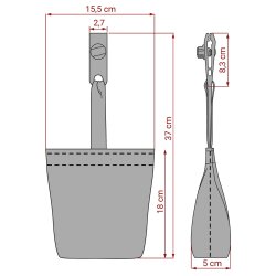 4 x Sandsäcke mit Clip Beschwerer Gewichte für Pavillon Boot Wassersäcke Zelte