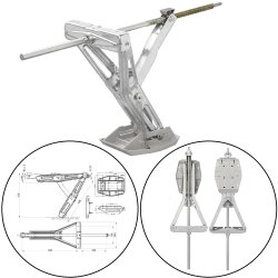 1 x Wohnwagen Stütze 605x280mm H470mm 1000Kg...