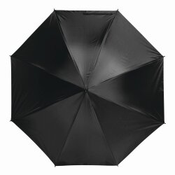 Stockschirm Ø103cm für Damen, Herren Metallstock 85cm - Automatik Regenschirm - zweifarbiges Schirmdach schwarz / gelb