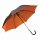 Stockschirm Ø103cm für Damen, Herren Metallstock 85cm - Automatik Regenschirm - zweifarbiges Schirmdach schwarz / orange