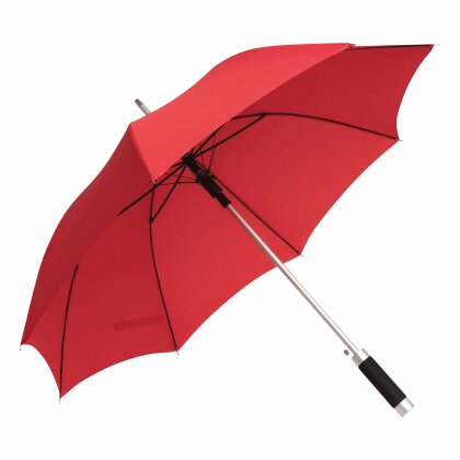 Stockschirm Ø103cm für Unisex - Aluminiumstock 85cm - Automatik Regenschirm - Speichen Fiberglas Rot