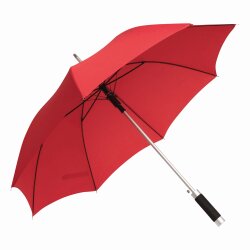 Stockschirm Ø103cm für Unisex - Aluminiumstock 85cm - Automatik Regenschirm - Speichen Fiberglas Rot