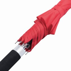 Stockschirm Ø103cm für Unisex - Aluminiumstock 85cm - Automatik Regenschirm - Speichen Fiberglas Rot