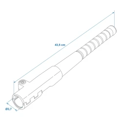 Lenkradkralle Universal 43,5x6,7cm - Lenkradsperre 2 Schlüssel Autos, Lastwagen, SUVs, Wohnmobile - Schutz vor Kratzern