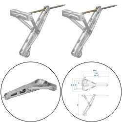 2 x Wohnwagenstützen 619x280mm max.1500kg H498mm...