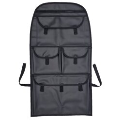 Premium Autositz-Organizer, 76 x 42cm, aus strukturiertem Kunstleder - Auto Organizer für Wohnmobile, Lkw und Pkw, auch passend für Transporter T5 T6 - Befestigung Gummibändern