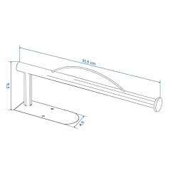 Robuster Küchenrollenhalter für die Wand aus hochwertigem 304 Edelstahl – 100% rostfrei. Innovative Abroll-Bremse, Küchenrolle Halter ideal für XXL-Küchenrollen